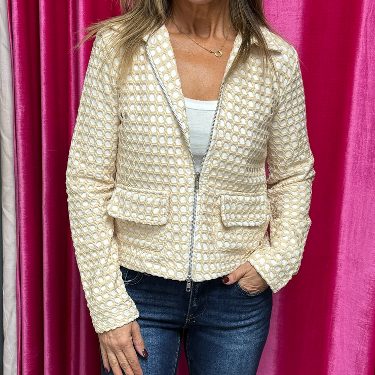 Crochet Zip Jacket