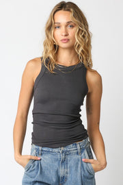 Fitted Ribbed Muscle Tank