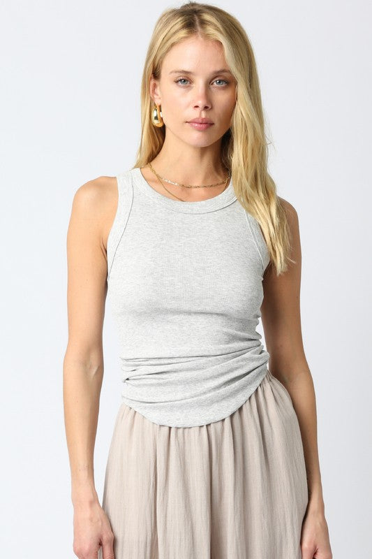 Fitted Ribbed Muscle Tank