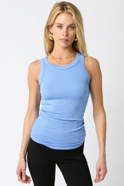 Fitted Ribbed Muscle Tank