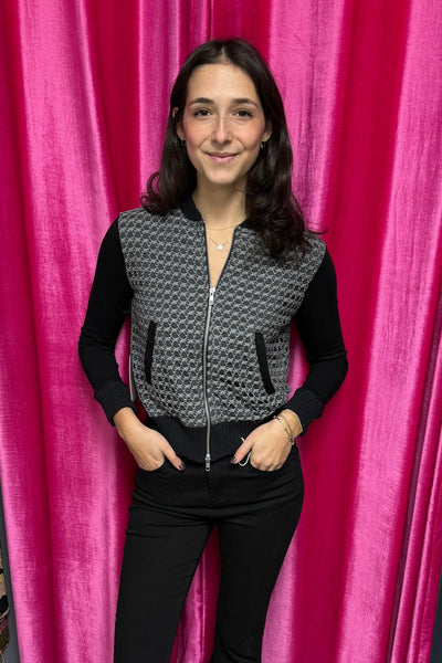 Luna Crochet Bomber Jacket