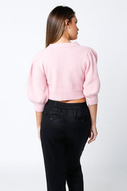 Betty Pink Cropped Sweater