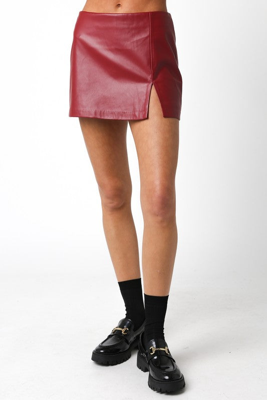 Alix Faux Leather Micro Mini Skirt