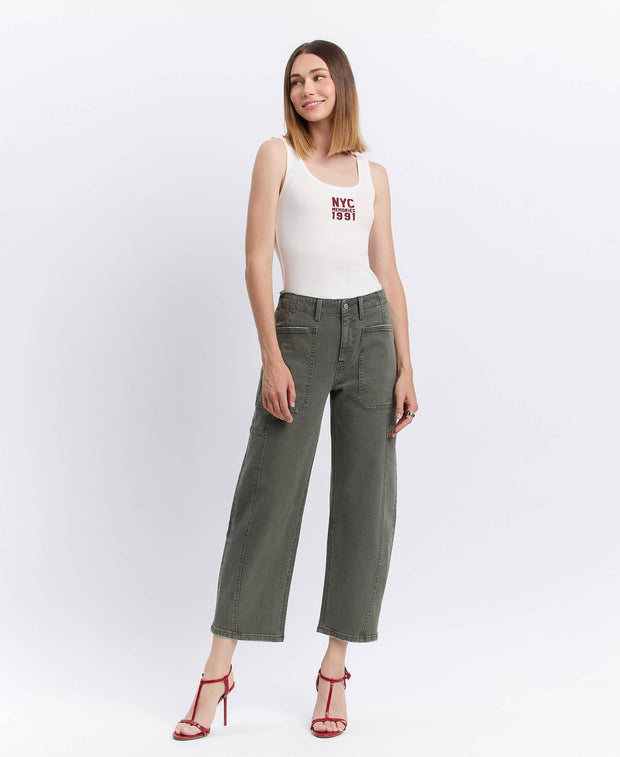 Forest High Rise Barrel Jeans