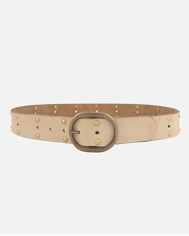 Devi | Antique Brass-Accented Leather Belt