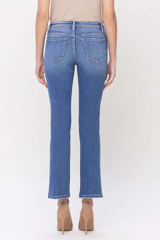 Caryn Low Rise Cropped Bootcut Jeanm