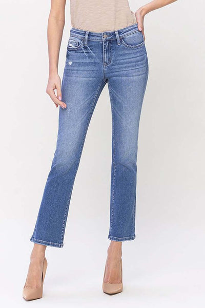 Caryn Low Rise Cropped Bootcut Jeanm