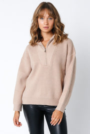 Phoebe 1/4 Zip Sweater