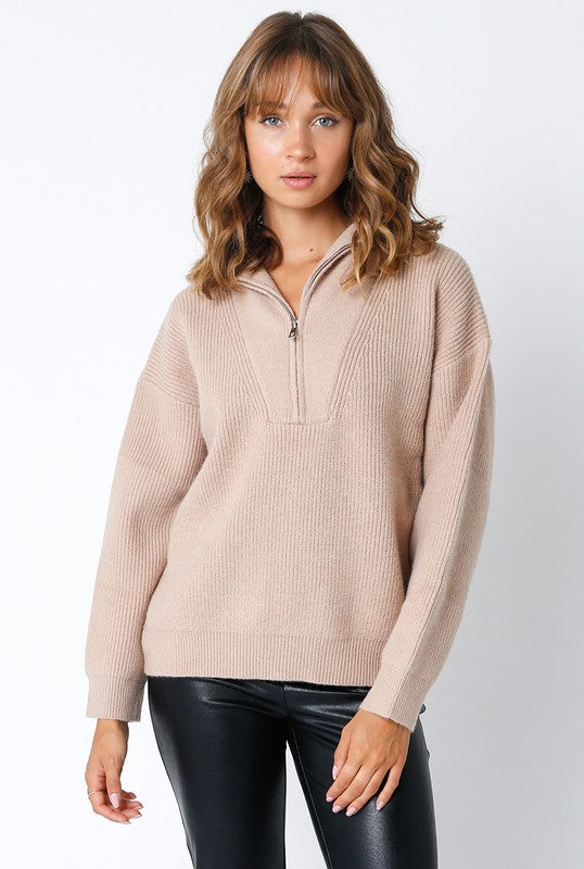 Phoebe 1/4 Zip Sweater