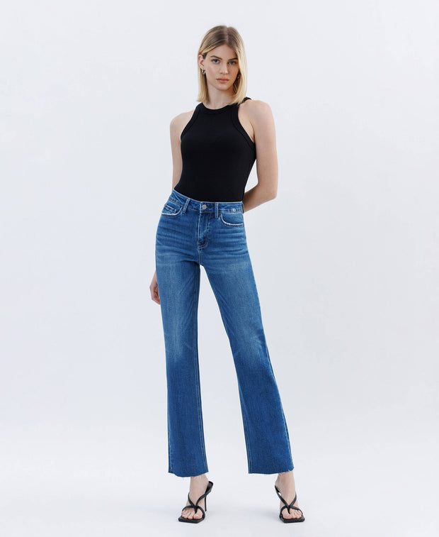 Rapture High Rise Clean Cut Straight Jeans