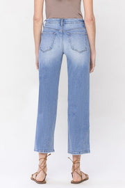 Dean Mid Rise Straight Cropped Jean