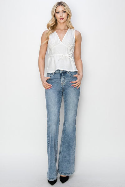 Tiffany Mid Rise Flare Jean