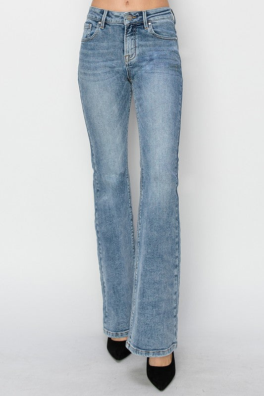 Tiffany Mid Rise Flare Jean