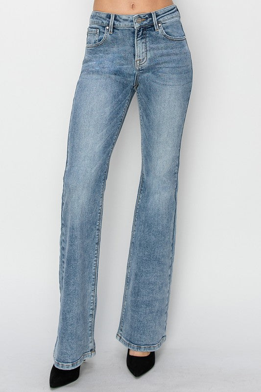 Tiffany Mid Rise Flare Jean