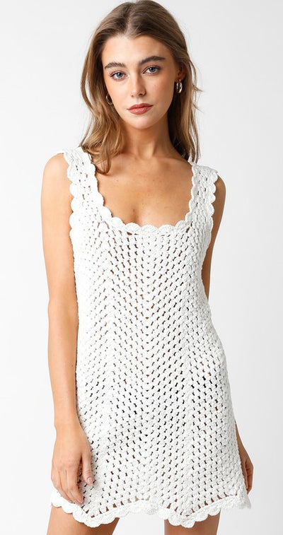 Isle Crochet Mini Dress