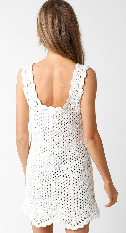 Isle Crochet Mini Dress