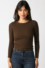 Fitted Long Sleeve Ribbed Top