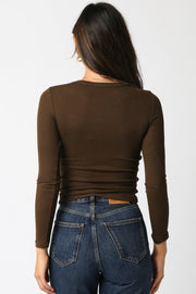 Fitted Long Sleeve Ribbed Top