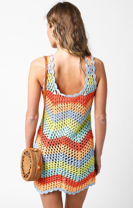 Tropics Crochet Mini Dress