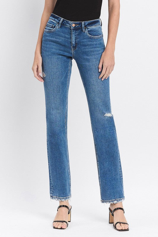 Desiree Mid Rise Straight Jean