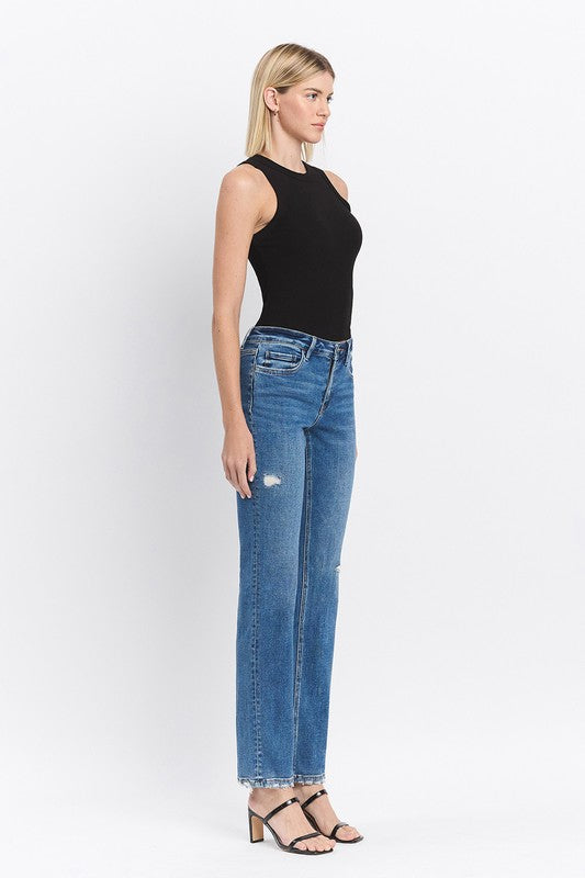 Desiree Mid Rise Straight Jean