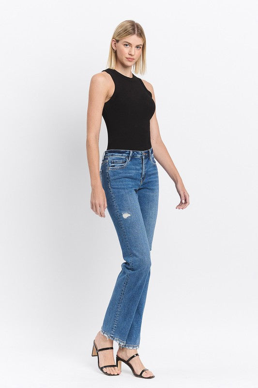 Desiree Mid Rise Straight Jean