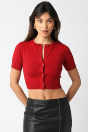 Bella Short Sleeve Knit Cardigan