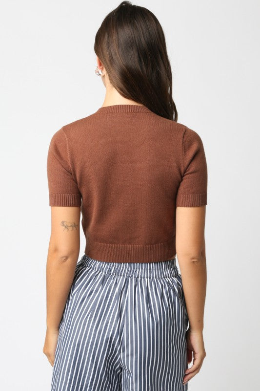 Bella Short Sleeve Knit Cardigan