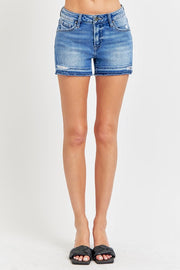 Shadow Low Rise Jean Shorts