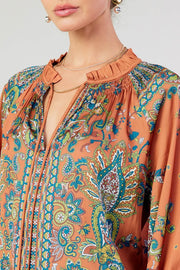 Paisley 3/4 Sleeve Blouse