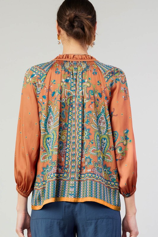 Paisley 3/4 Sleeve Blouse