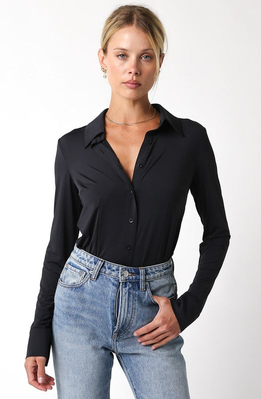 Essex Classic Button Down Bodysuit