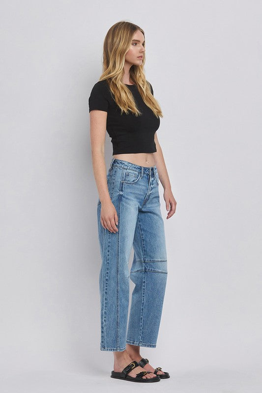 Tinsley High Rise Barrel Jean