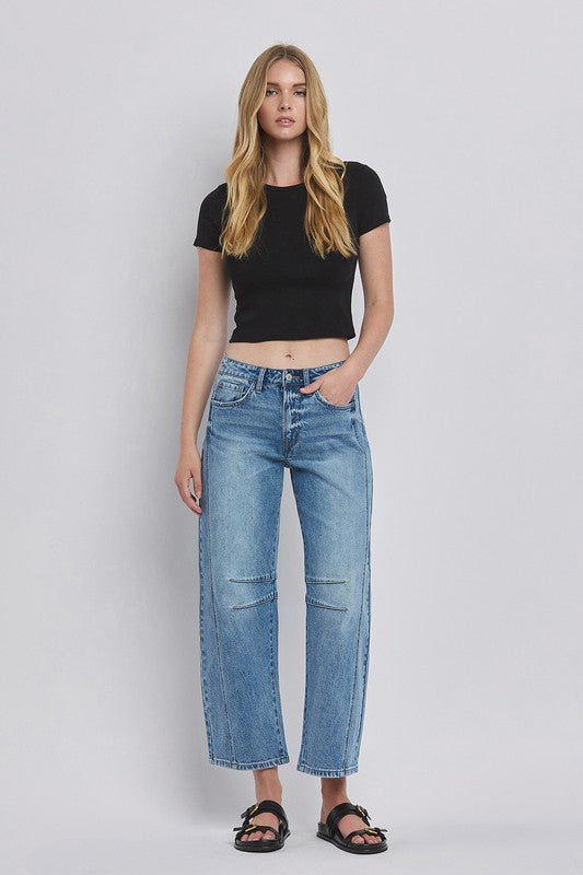 Tinsley High Rise Barrel Jean