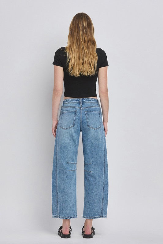 Tinsley High Rise Barrel Jean