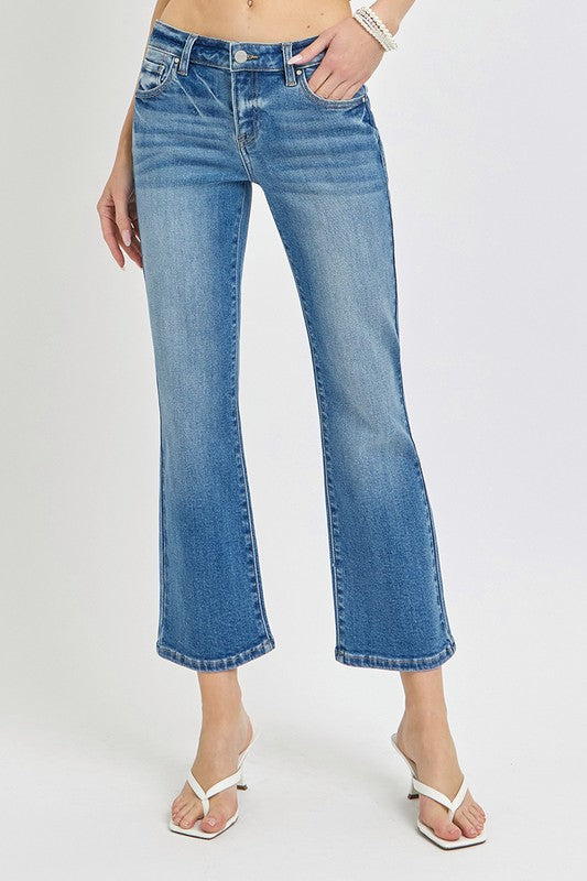 Low Rise Crop Flare Jean