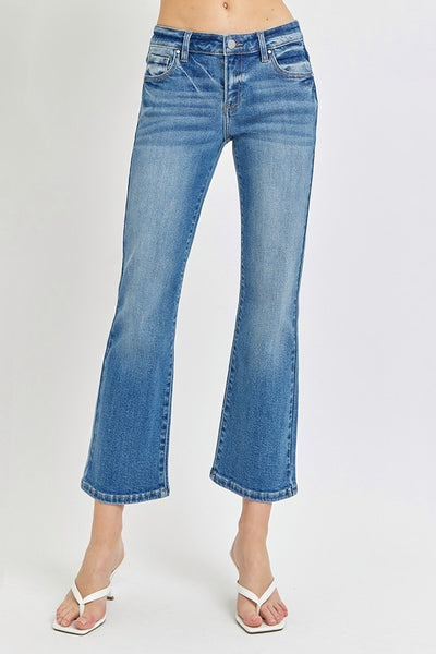 Low Rise Crop Flare Jean