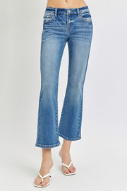 Low Rise Crop Flare Jean