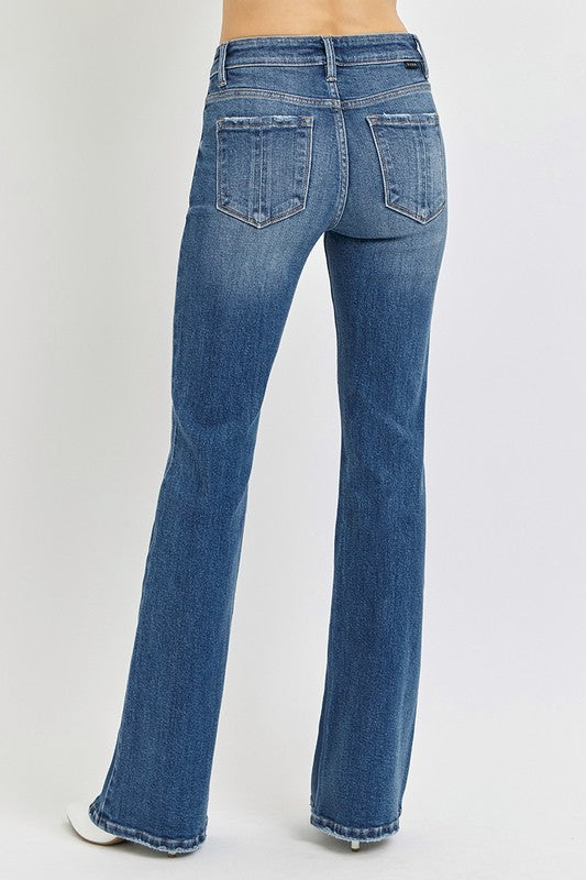 Costa Mid Rise Flare Jean with Tummy Control