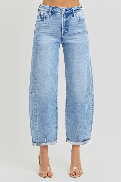 Kelsey High Rise Barrel Jean