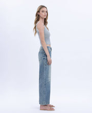 Serene High Rise Crop Barrel Jean