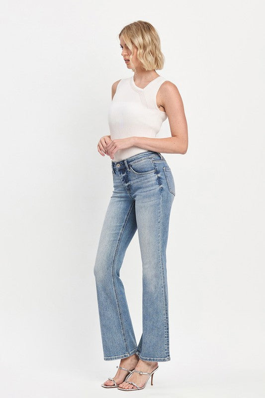 Farenheit Mid Rise Bootcut Jeans