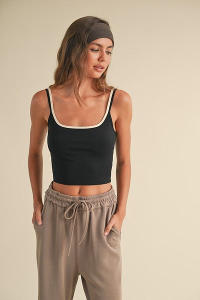 Two Tone Layered Cami Tank