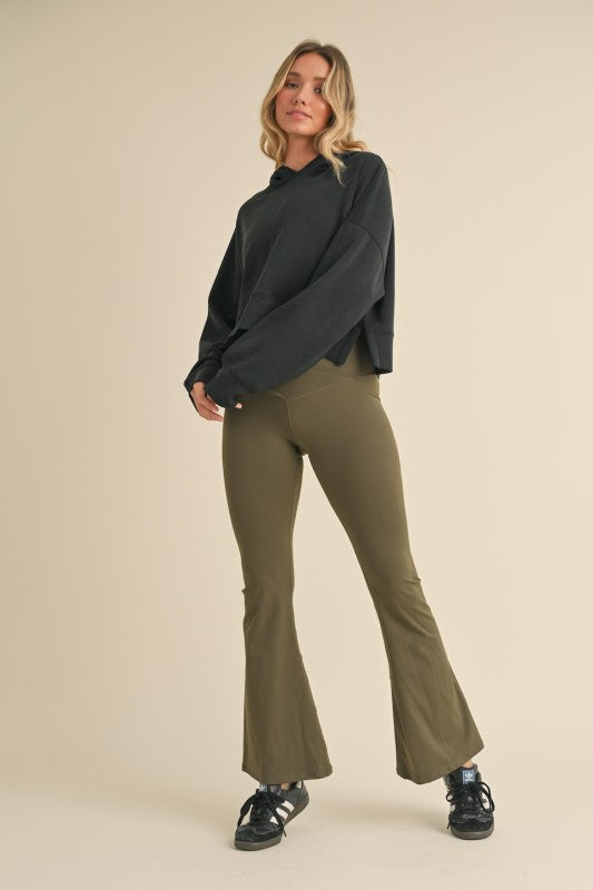 Super Soft Air Scuba Oversized Crop Hoodie