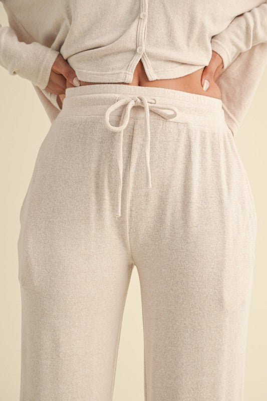 Jilly Soft Brushed Hacci Wide Leg Pants