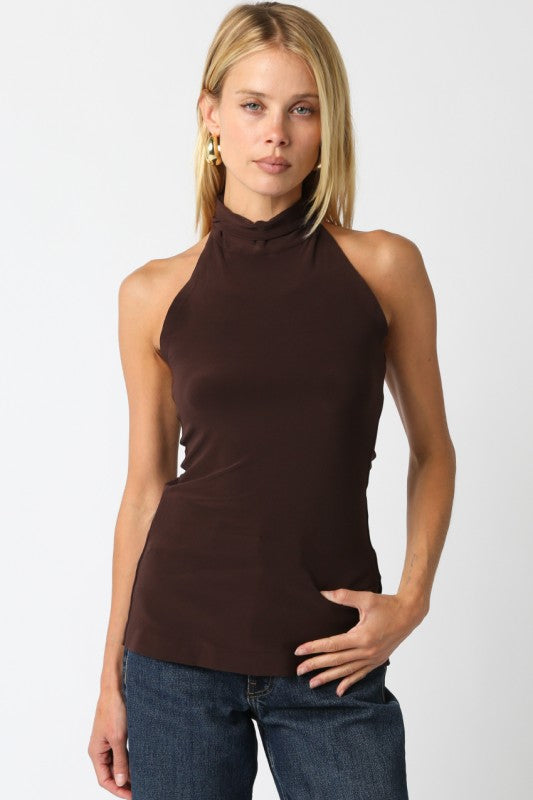 Harper Sleeveless Mock Neck Top
