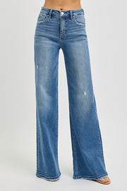 Julie Mid 2 High Rise Wide Leg Jeans