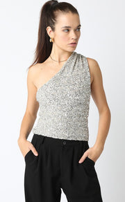 Mia One Shoulder Sequin