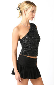 Mia One Shoulder Sequin