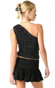 Mia One Shoulder Sequin